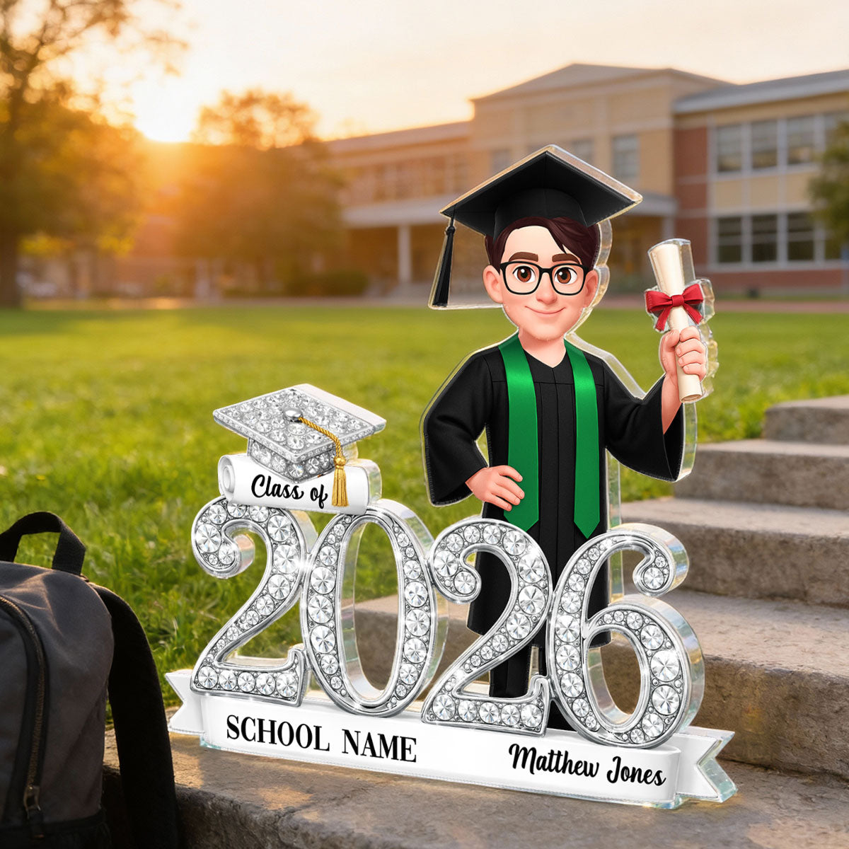 Class of 2026 Graduation Gift - Personalized Acrylic Block Plaque - Sentimental Gift for Seniors, Daughter, Son, Grandkids