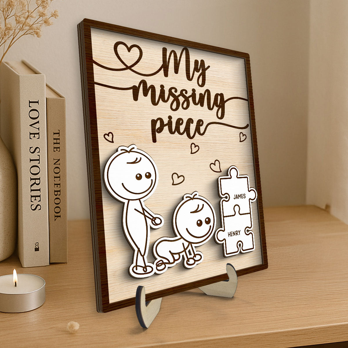 Funny Inappropriate Couple You Make Me Cumplete - Personalized 2-Layered Wooden Plaque - Funny Valentine's Day Gift For Couple