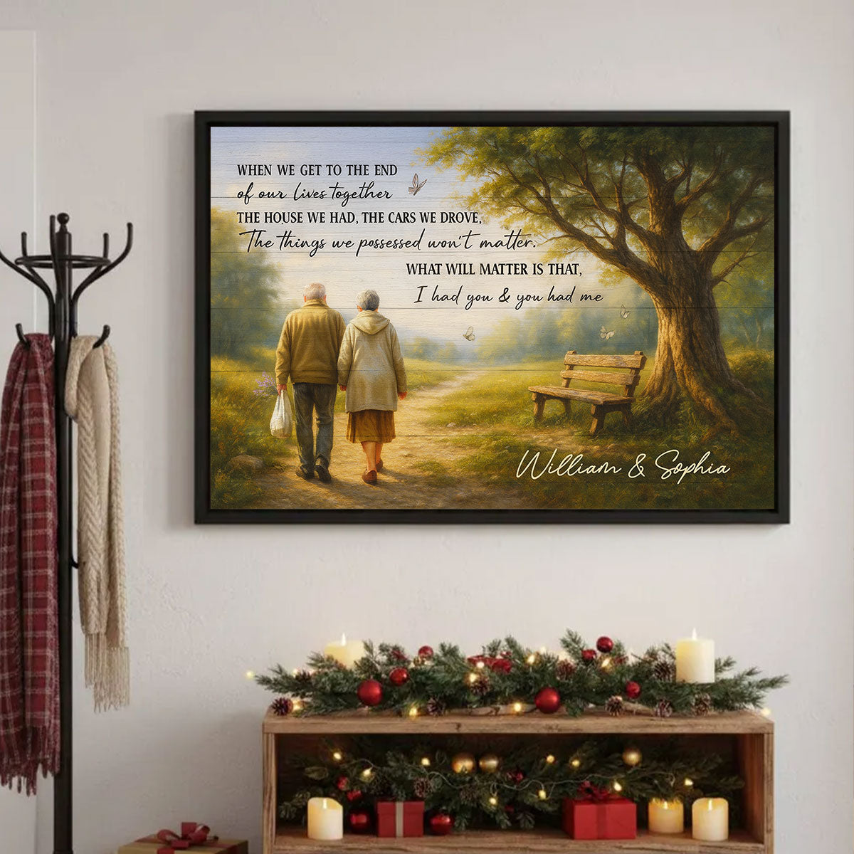 When We Get to the End of Our Lives Together Peaceful Landscape - Personalized Poster - Sentimental Gift for him, Gift for her