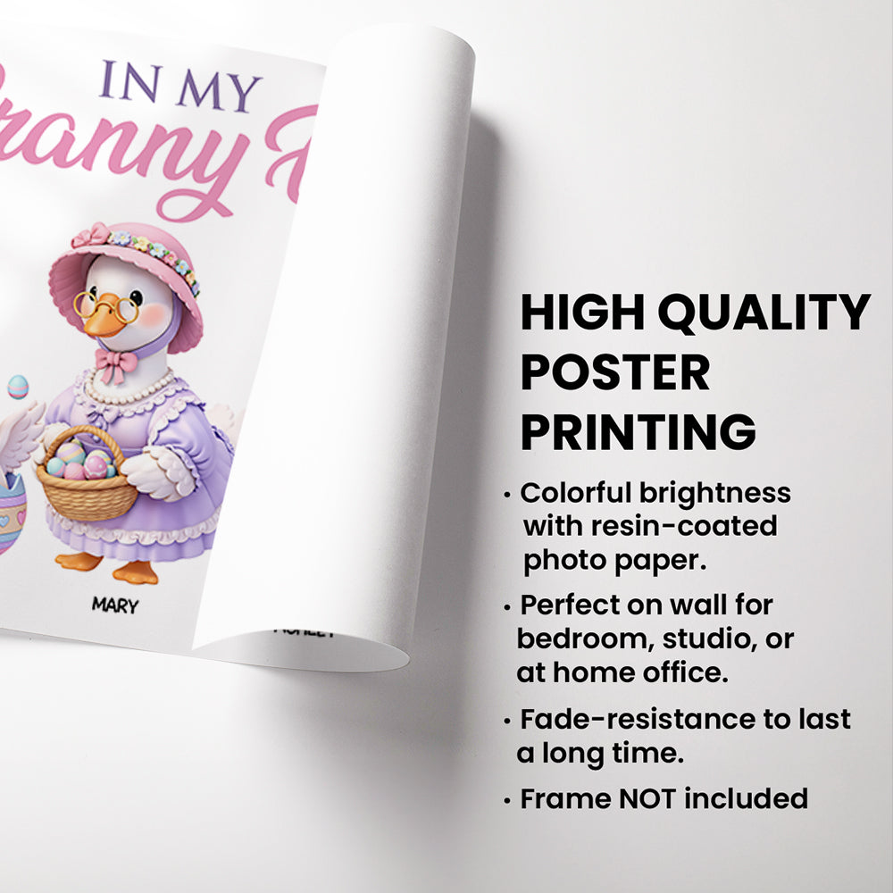 In My Granny Era - Personalized Poster - Easter Decor Gift For Grandma