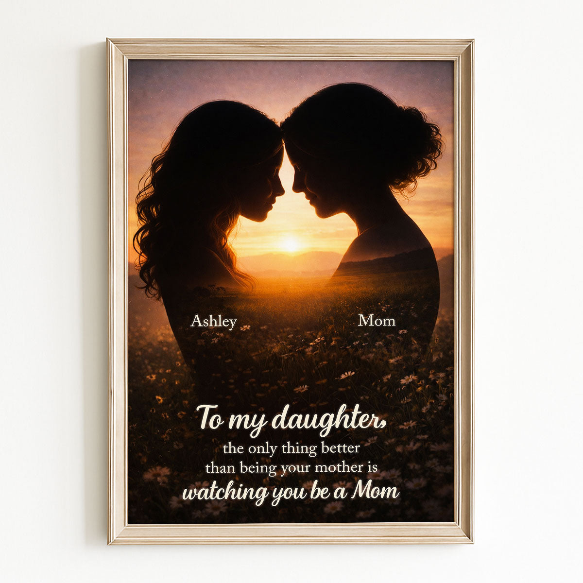 To My Daughter Watching You Be A Mom - Personalized Poster - Heartfelt Gift For Daughter, Gift For Mom