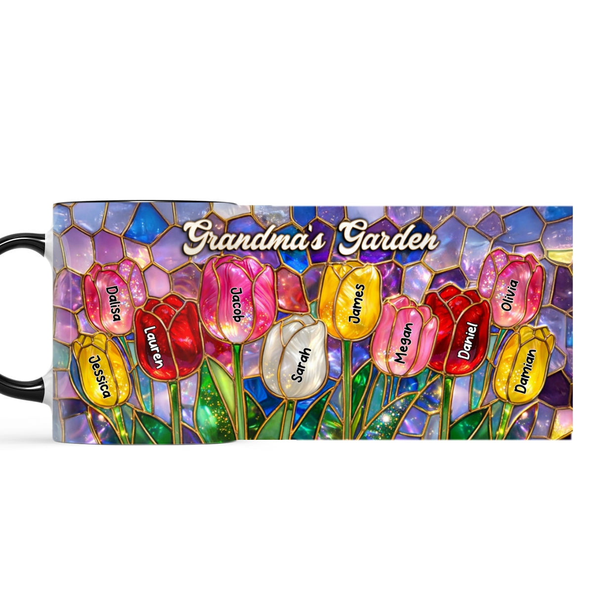 Tulip Flower - Personalized Mug - Aesthetic Tea Mug, Mother's Day Gift for Mom, Wife