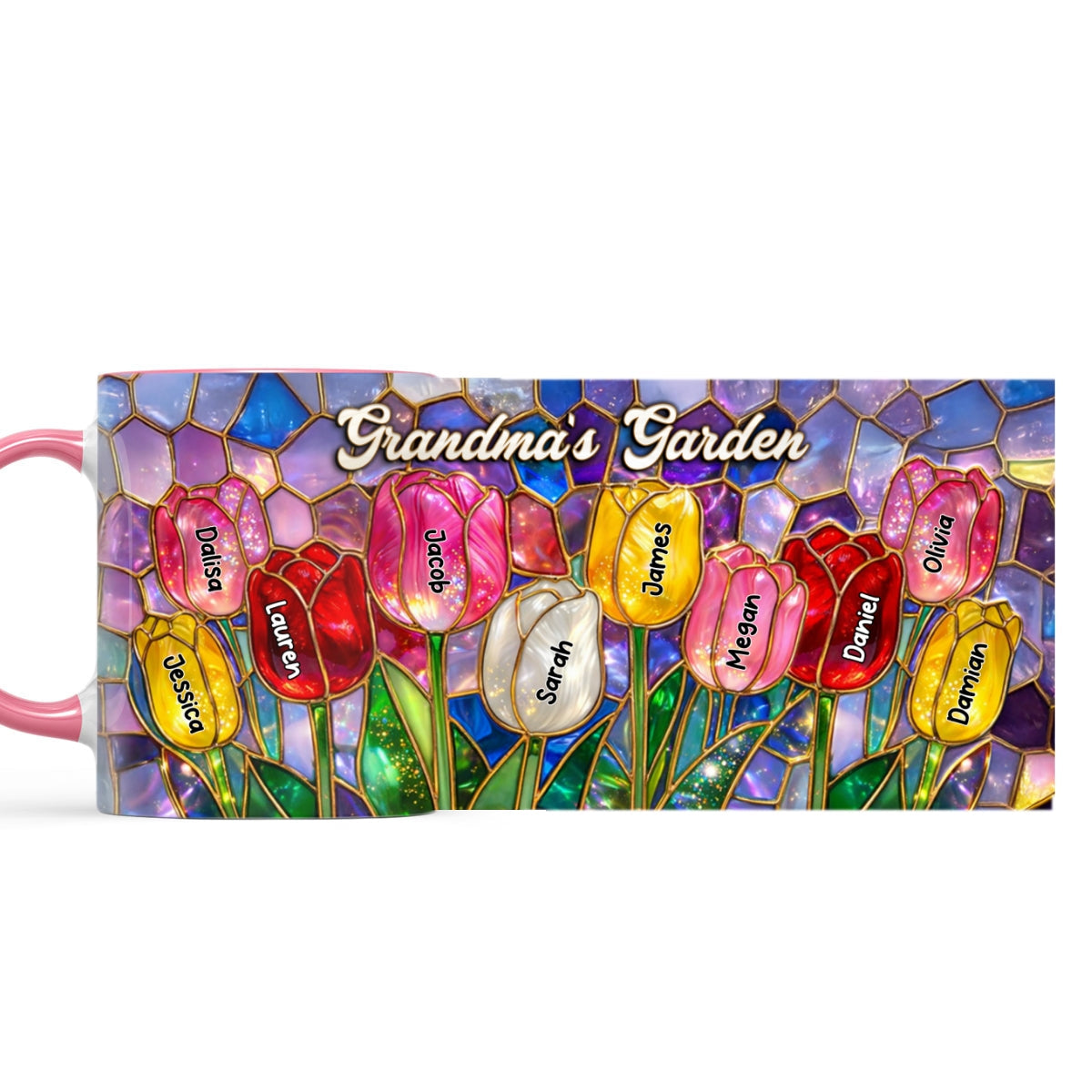 Tulip Flower - Personalized Mug - Aesthetic Tea Mug, Mother's Day Gift for Mom, Wife