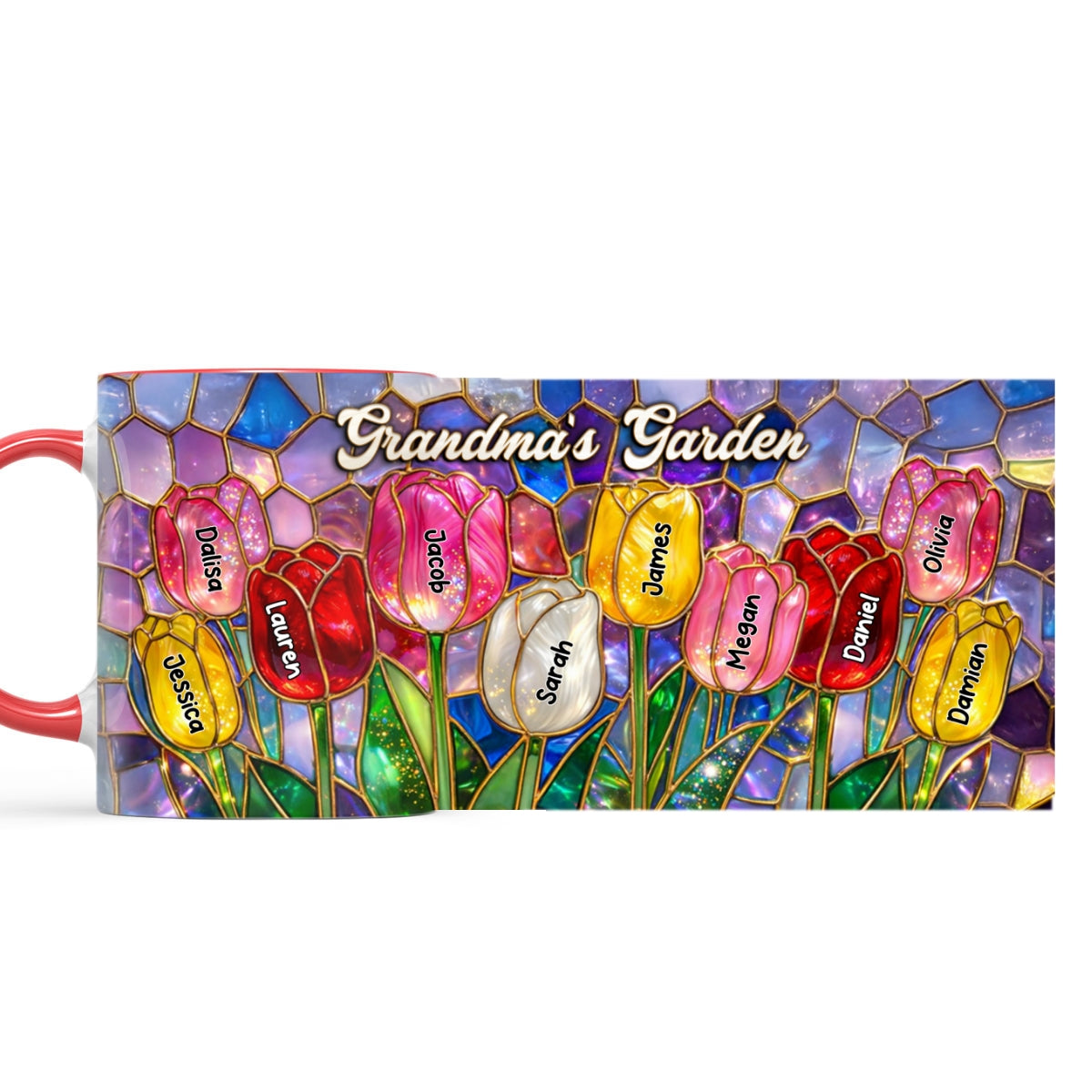 Tulip Flower - Personalized Mug - Aesthetic Tea Mug, Mother's Day Gift for Mom, Wife
