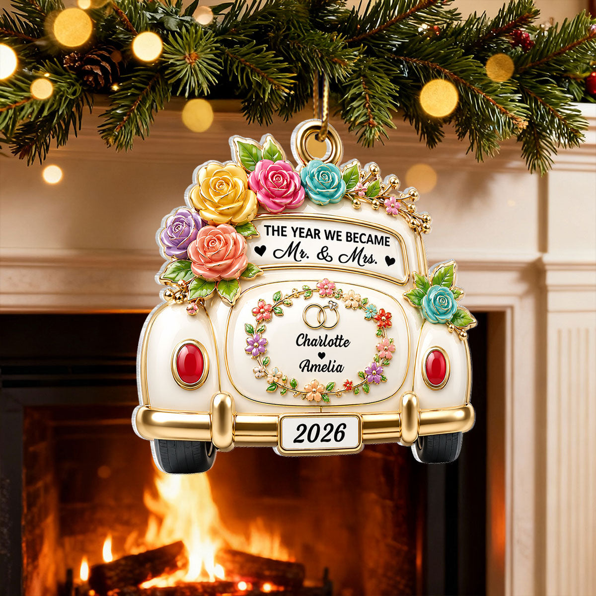 The Best Is Yet To Come - Personalized Acrylic Ornament - Wedding Gifts for Couples Newlyweds 2026