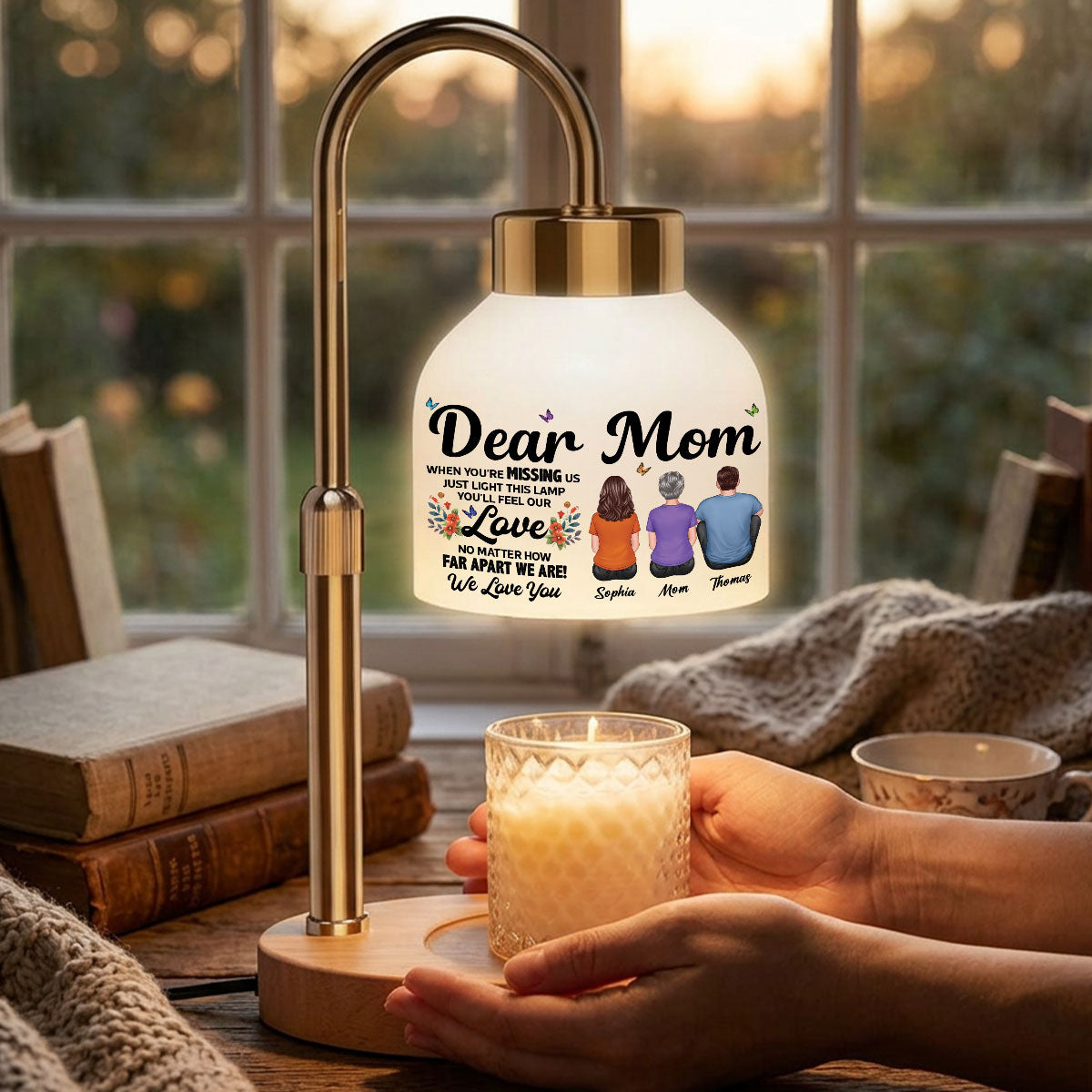 Dear Mom When You Are Missing Us - Personalized Candle Warmer Lamp - Mother's Day Gift For Mom