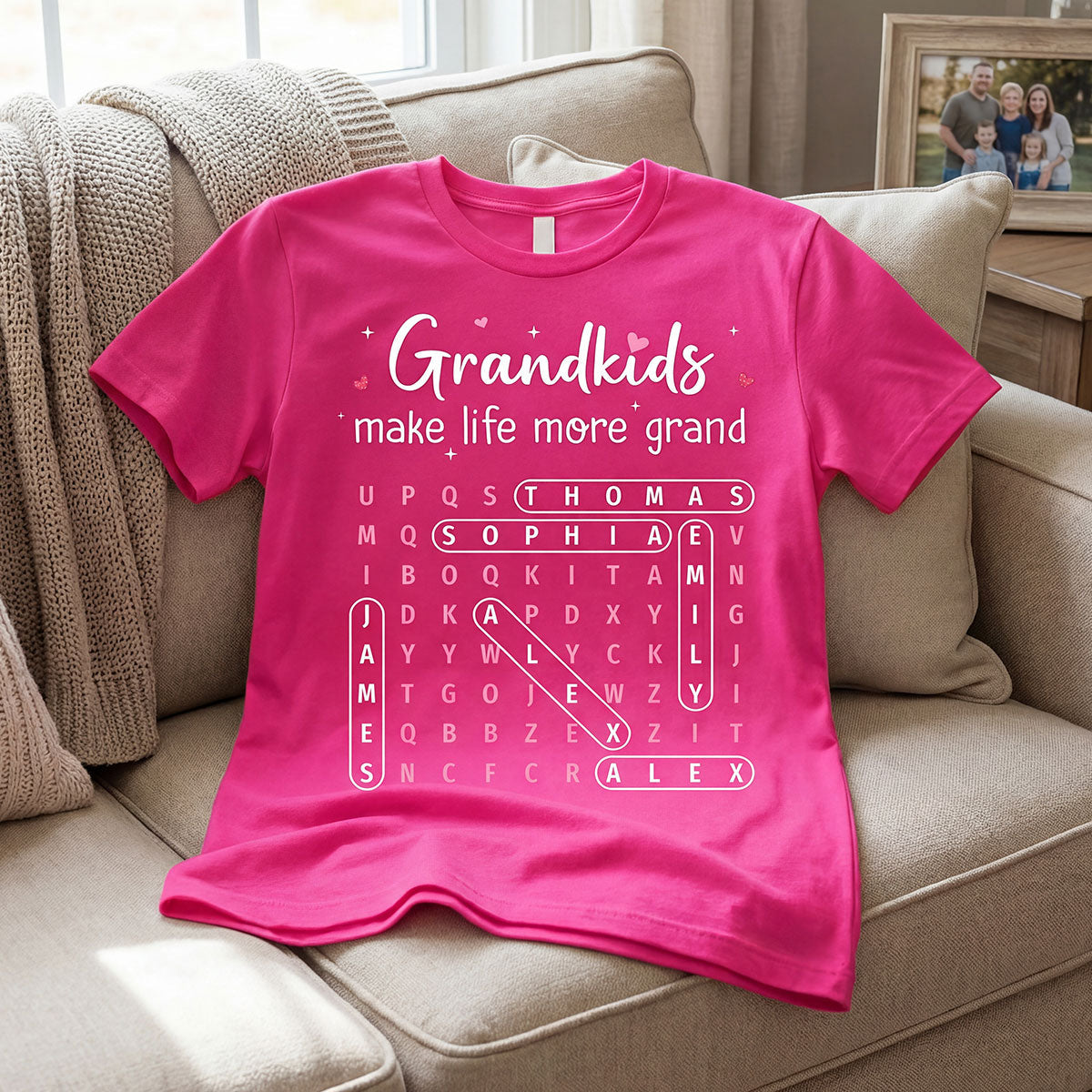 The Greatest Gift You Ever Know Word Search Puzzle Art - Personalized Shirt - Gift For Grandma