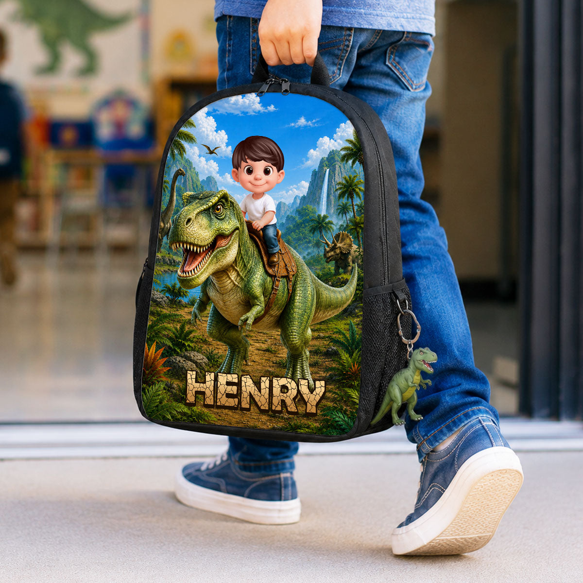 Trending Dinosaur Adventure for Boys Girls - Personalized Backpack - Back to School Backpack for Kids