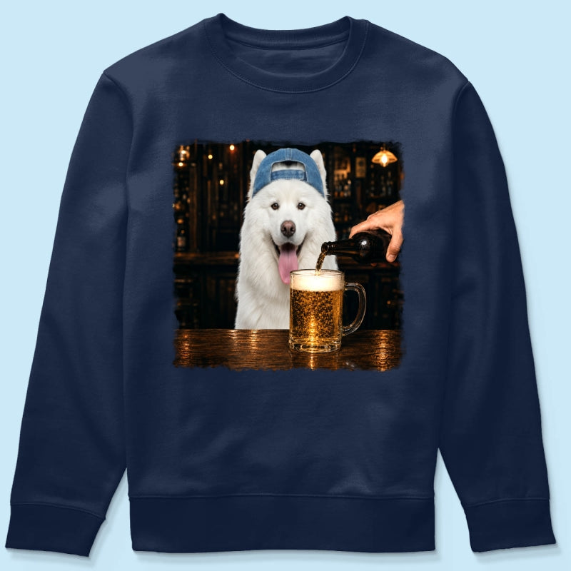 Vintage Custom Pet Drinking Beer - Personalized Shirt - Beer Lover Shirt