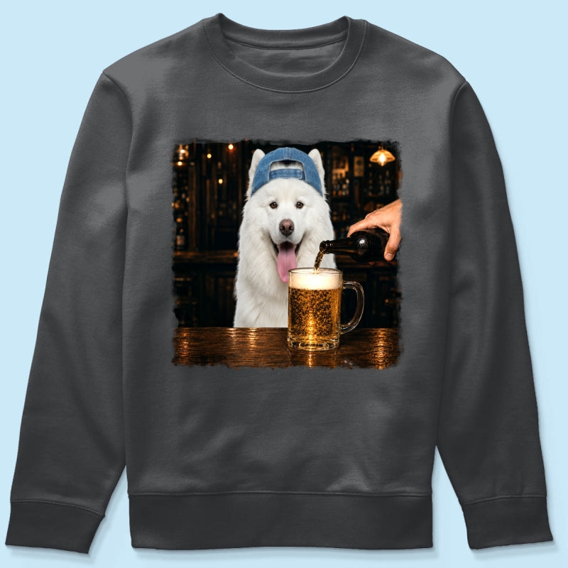 Vintage Custom Pet Drinking Beer - Personalized Shirt - Beer Lover Shirt