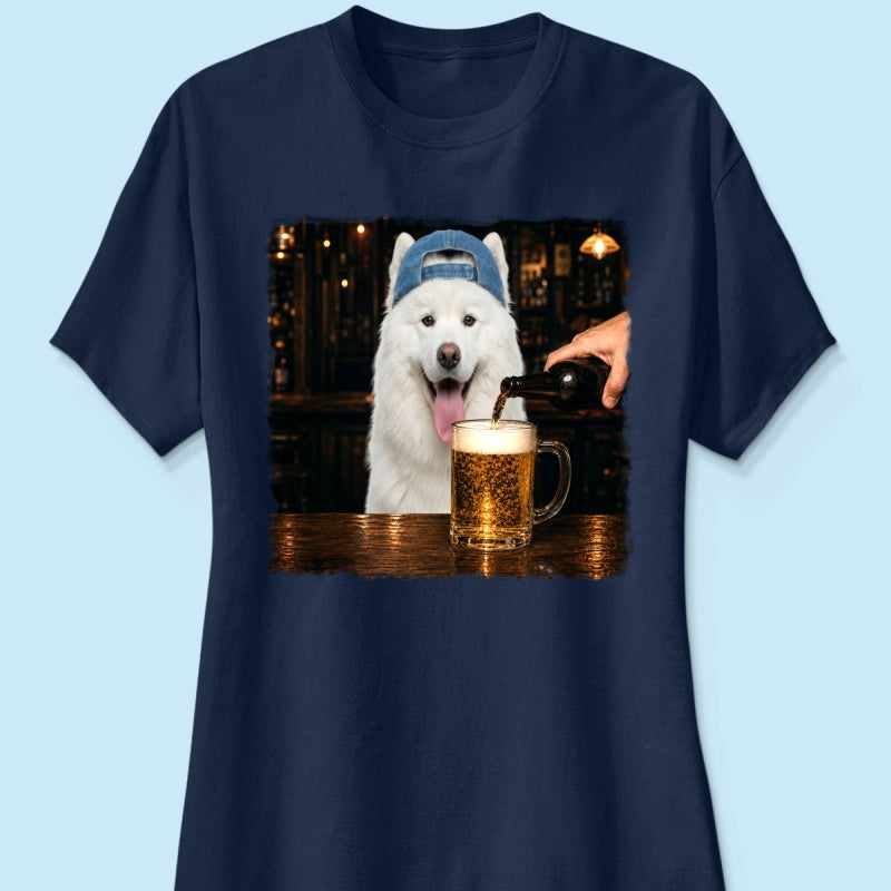 Vintage Custom Pet Drinking Beer - Personalized Shirt - Beer Lover Shirt