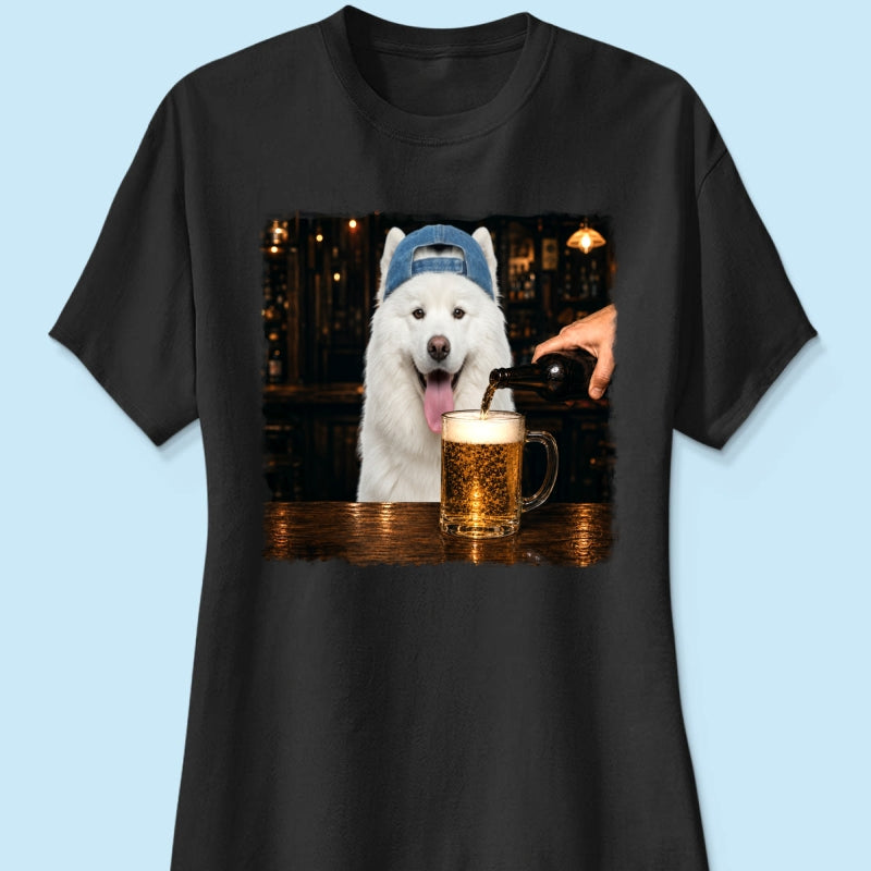 Vintage Custom Pet Drinking Beer - Personalized Shirt - Beer Lover Shirt
