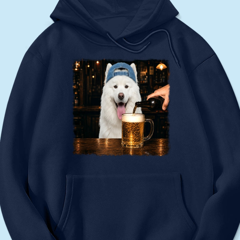 Vintage Custom Pet Drinking Beer - Personalized Shirt - Beer Lover Shirt