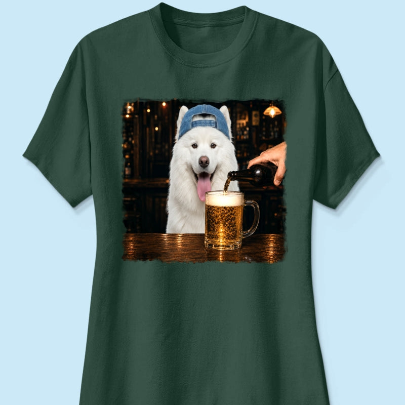 Vintage Custom Pet Drinking Beer - Personalized Shirt - Beer Lover Shirt