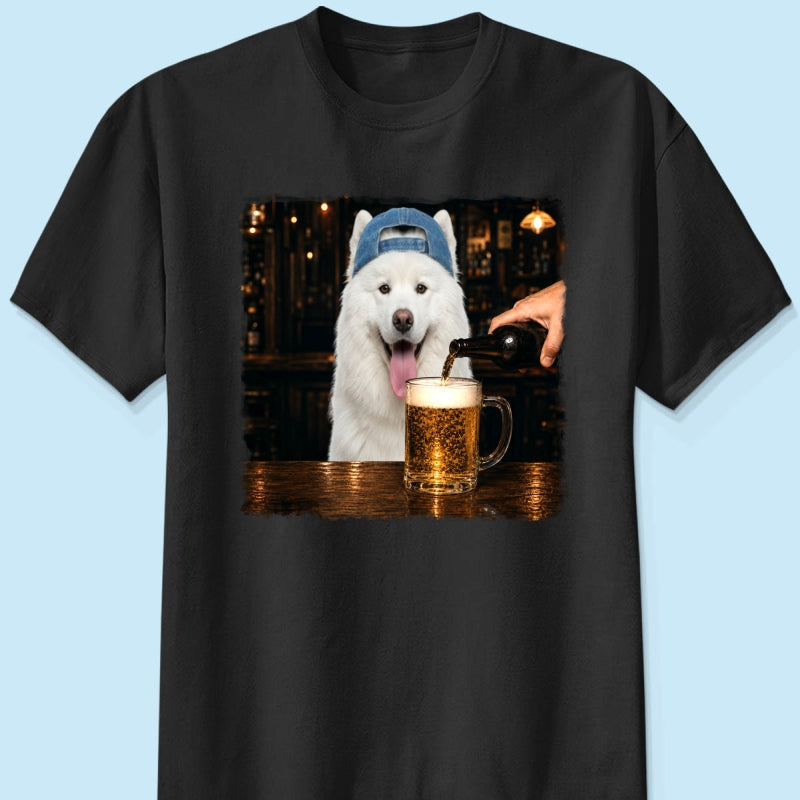 Vintage Custom Pet Drinking Beer - Personalized Shirt - Beer Lover Shirt
