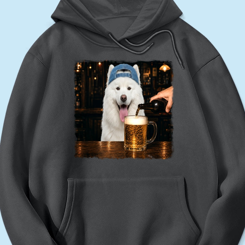 Vintage Custom Pet Drinking Beer - Personalized Shirt - Beer Lover Shirt