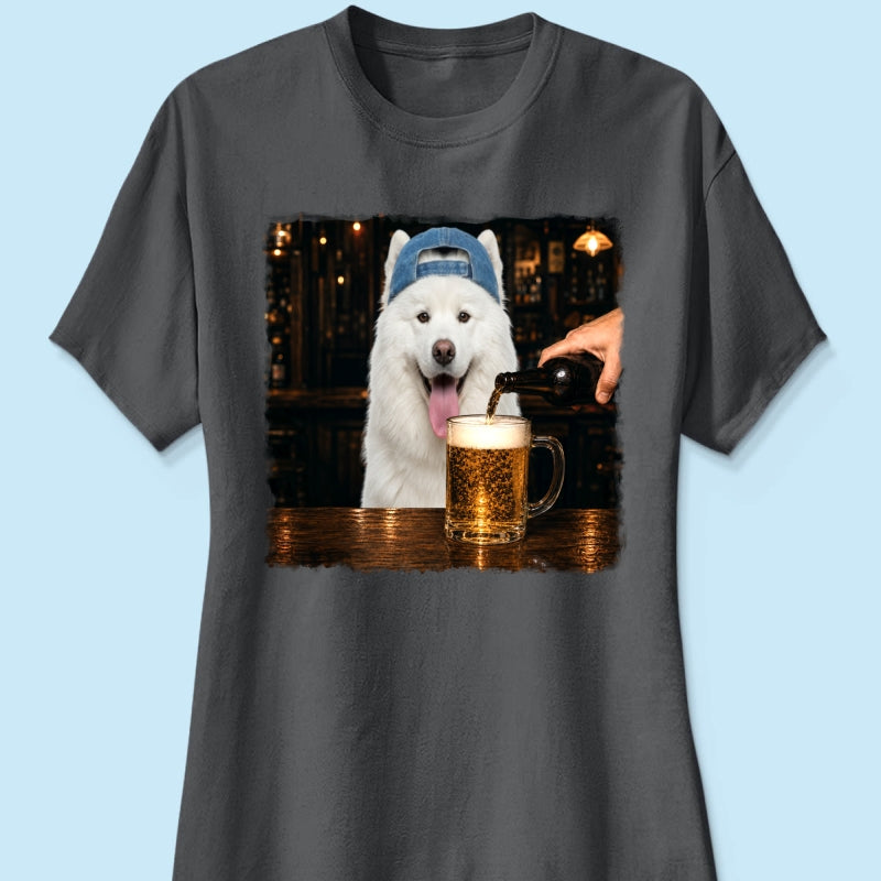Vintage Custom Pet Drinking Beer - Personalized Shirt - Beer Lover Shirt