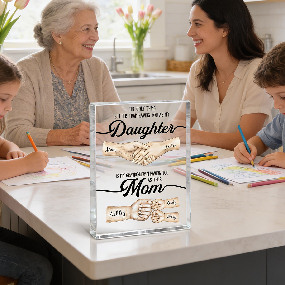 The Only Thing Better Than Having You As My Daughter - Personalized Acrylic Block Plaque - Mother's Day Gift For Daughter