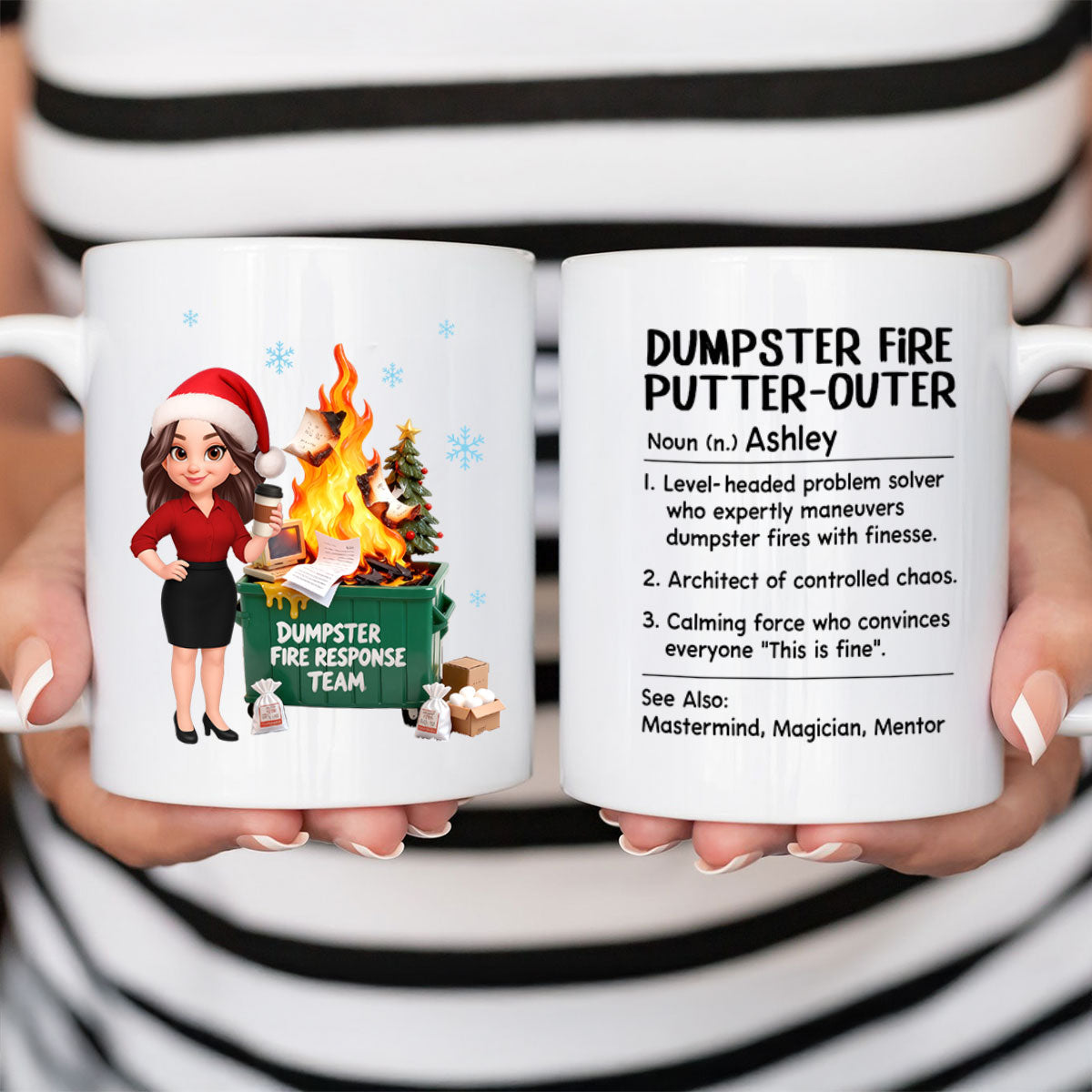 Dumpster Fire Putter-Outer Definition - Personalized Mug - Funny Gift For Coworkers, Boss, Supervisor