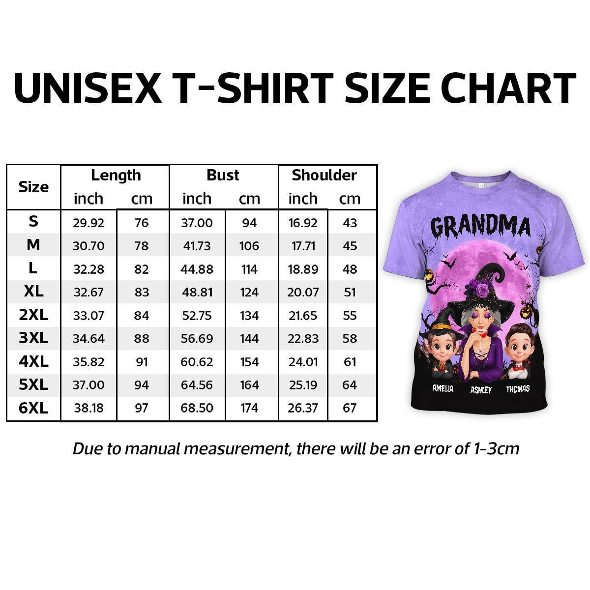 Halloween Theme Grandma Witch Grandkids - Personalized Shirt - Halloween Gift For Grandma
