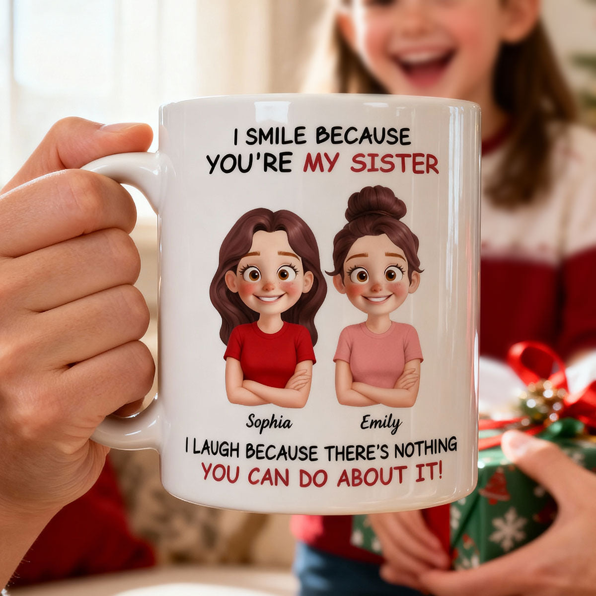 My Sister Brother Funny - Personalized Mug - Funny Gift For Sibling Brother Sister