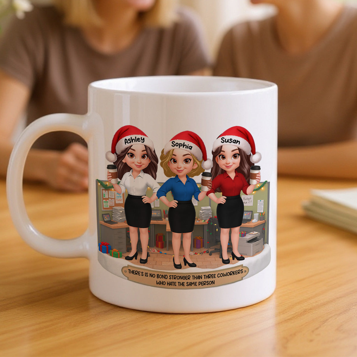 No Bond Stronger Coworkers Hate The Same Person - Personalized Mug - Funny Gift For Work Besties, Colleagues