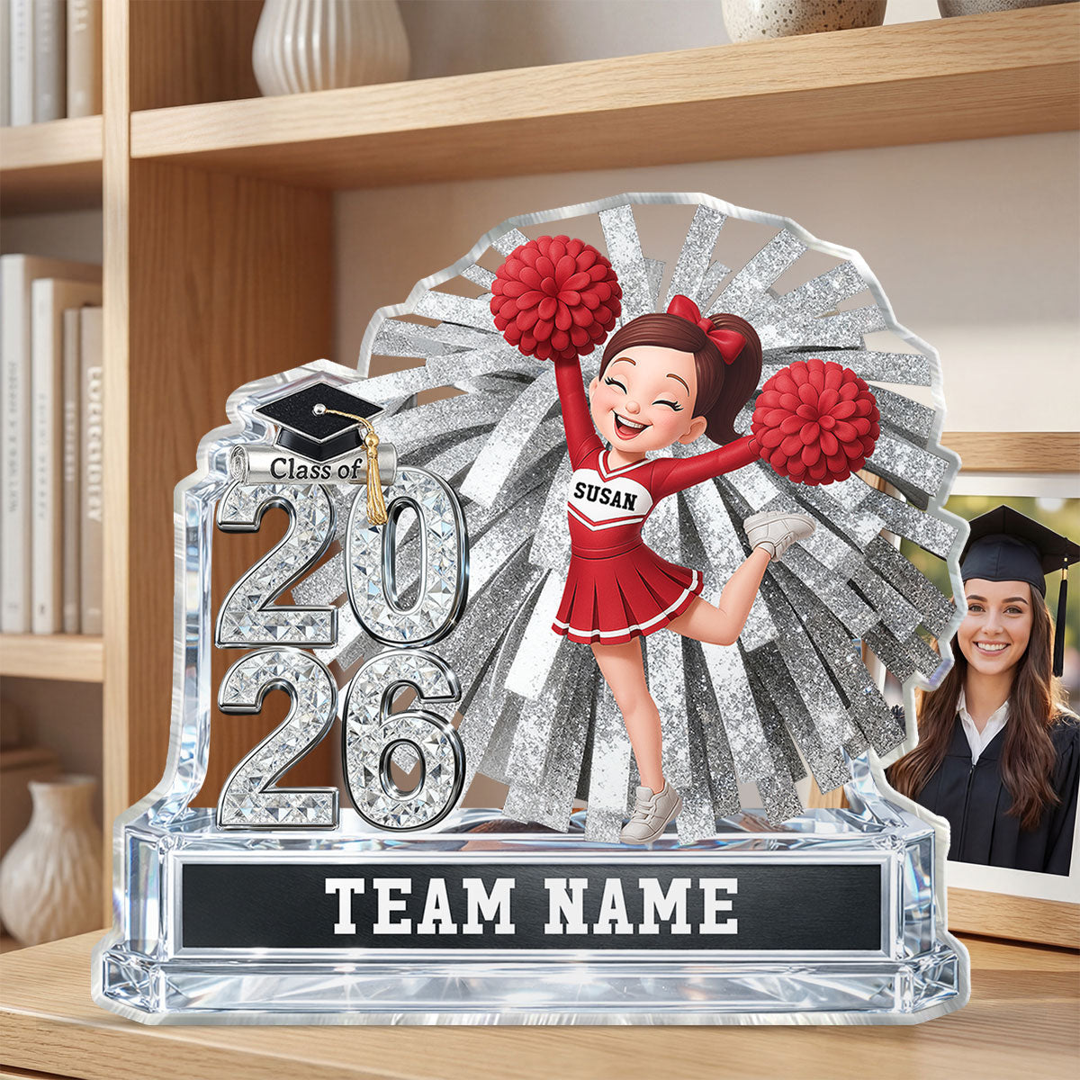 Basketball Senior Keepsake 2D Flat - Personalized Acrylic Block Plaque - Graduation Gift For Son, Daughter, Graduates Class of 2026