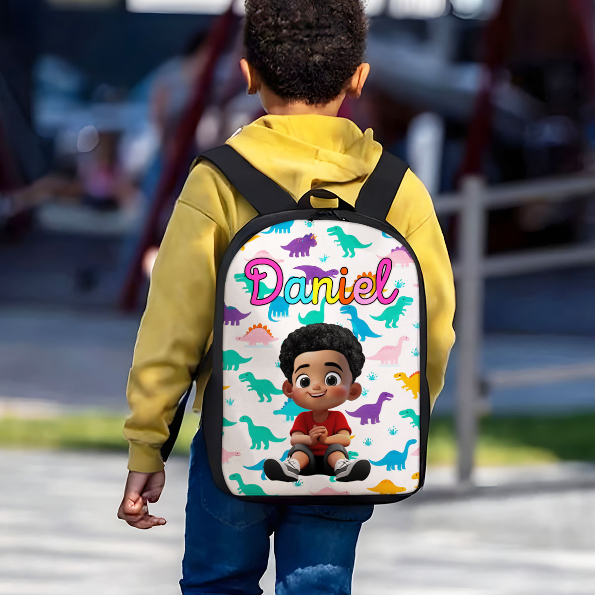 Unicorn, Mermaid, Dinosaur, Space Theme Personalized Backpack for Girls Boys, Back to School Backpack