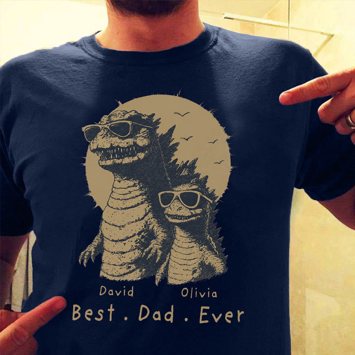 Best Dad Ever - Personalized Shirt - Funny Father's Day Gift for Dad, Papa, Husband