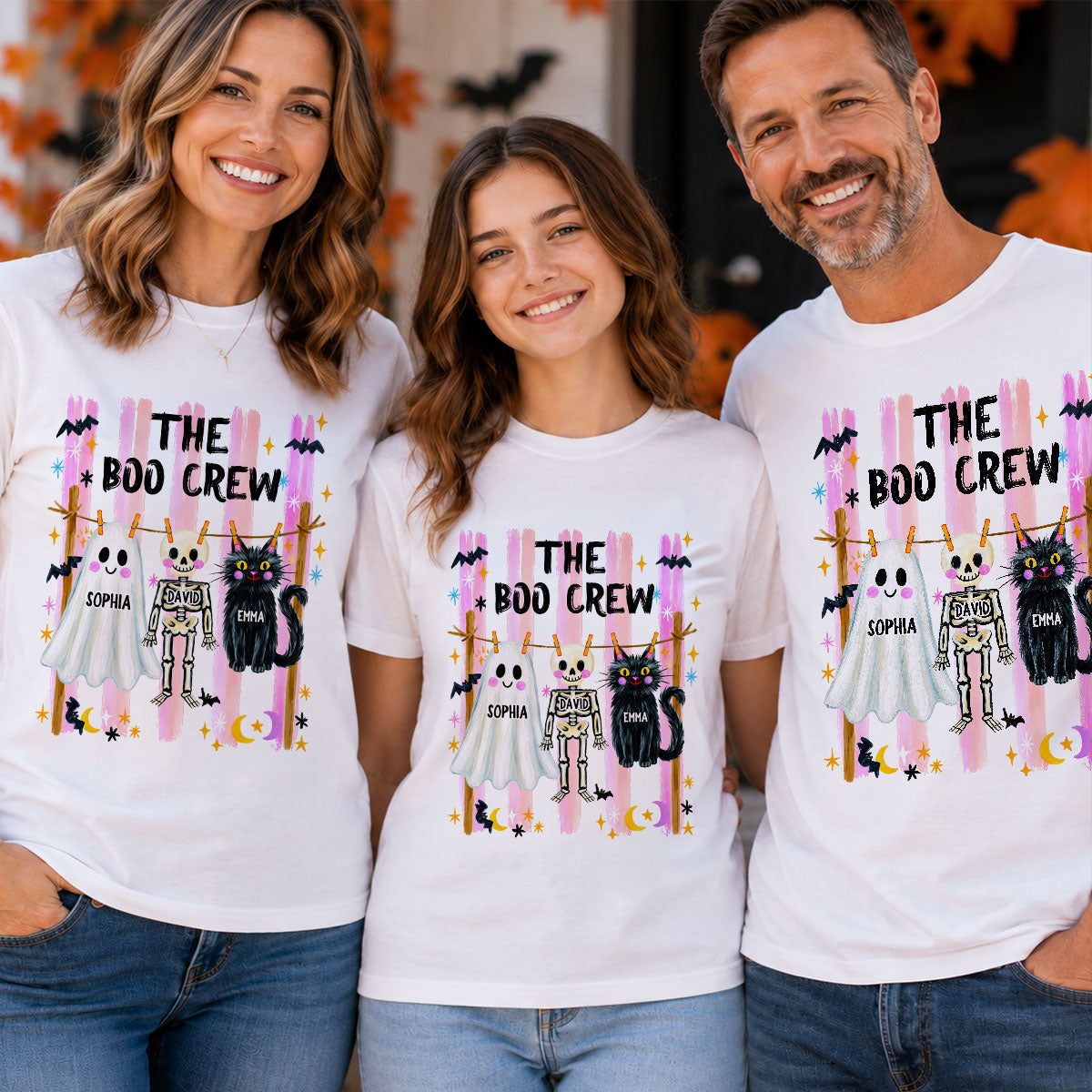 Our Boo Crew Family Halloween - Personalized Shirt - Family Matching Shirts