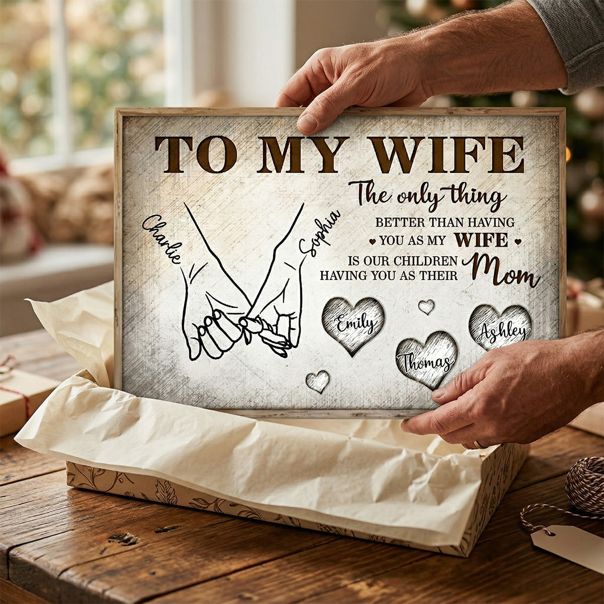 To My Wife The Only Thing Better Custom Kids Names - Personalized Poster - Mother's Day Gift For Wife