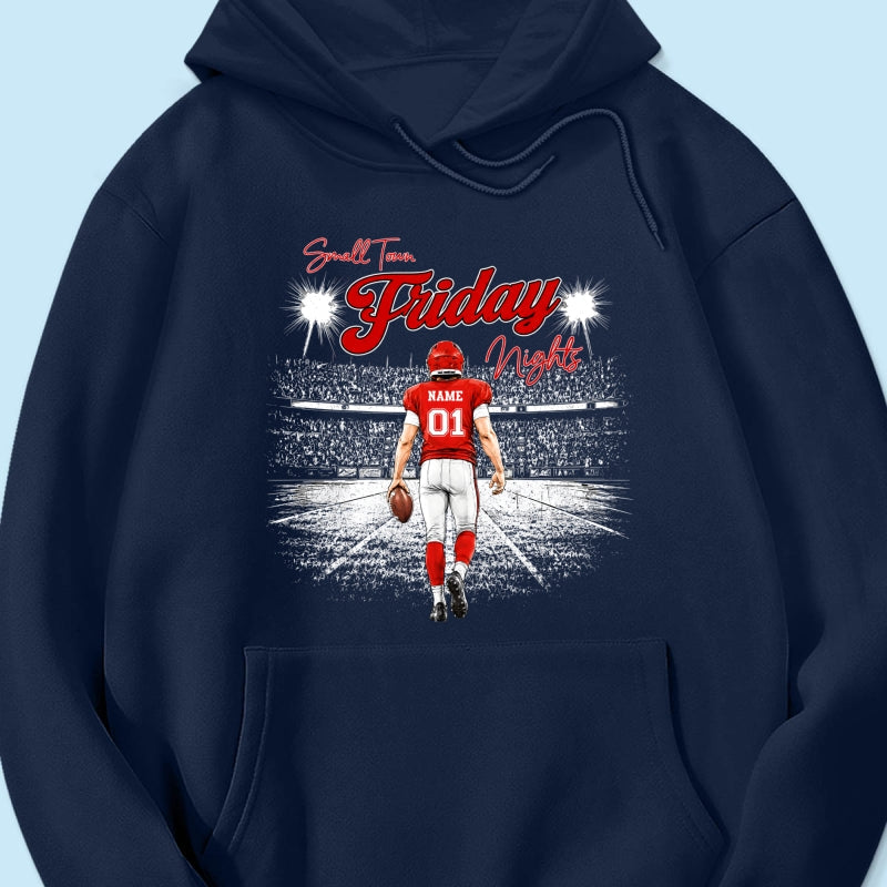 Small Town Friday Night Lights - Personalized Shirt - Game Day Season