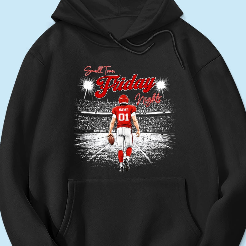 Small Town Friday Night Lights - Personalized Shirt - Game Day Season