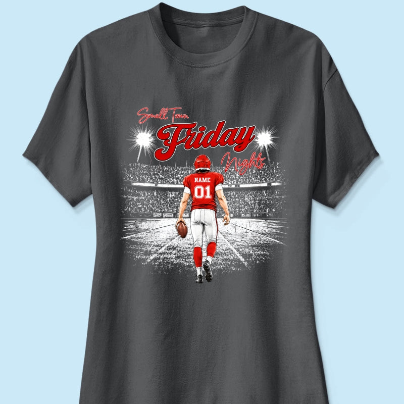 Small Town Friday Night Lights - Personalized Shirt - Game Day Season