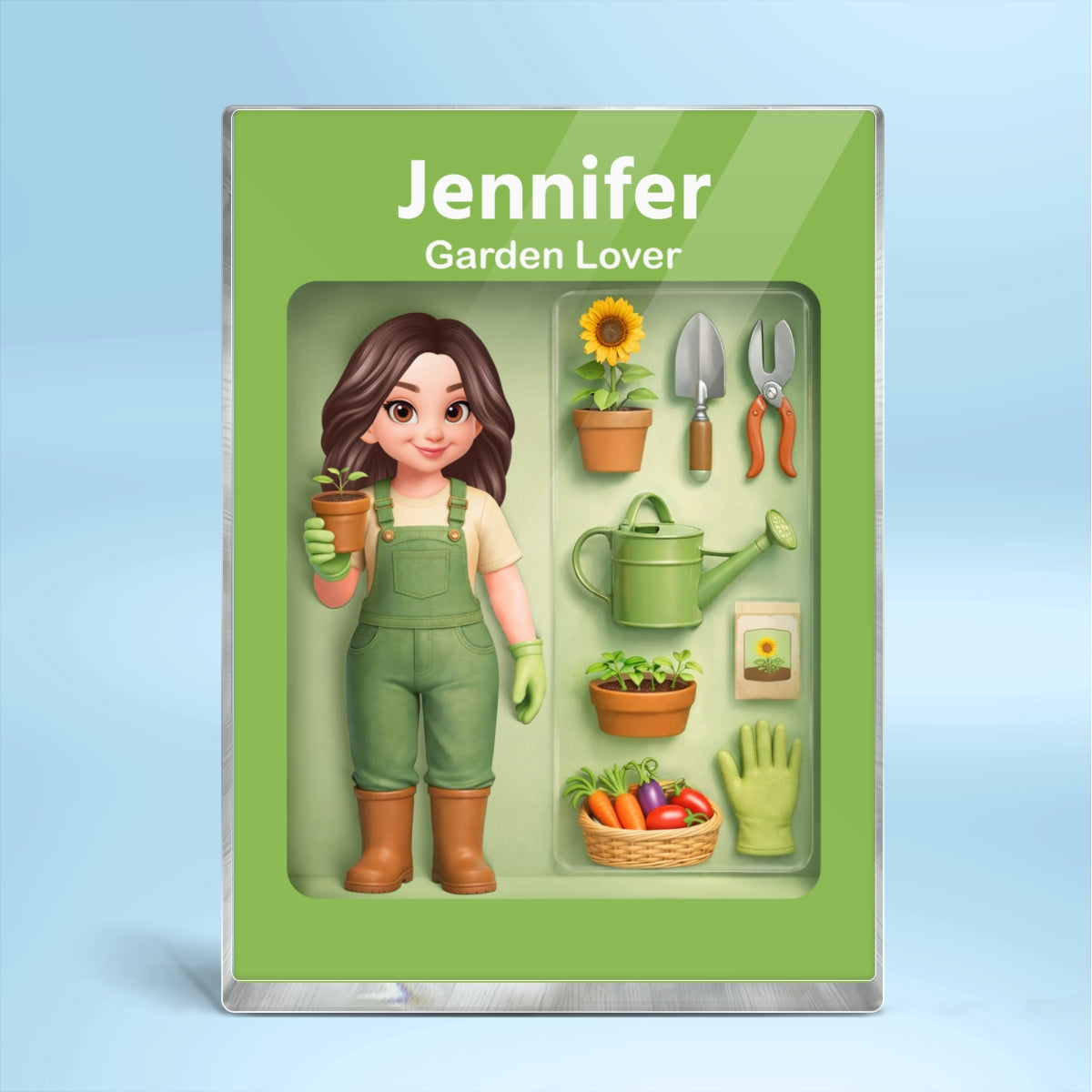 Garden Lover - Personalized Acrylic Block - Gift for Gardener