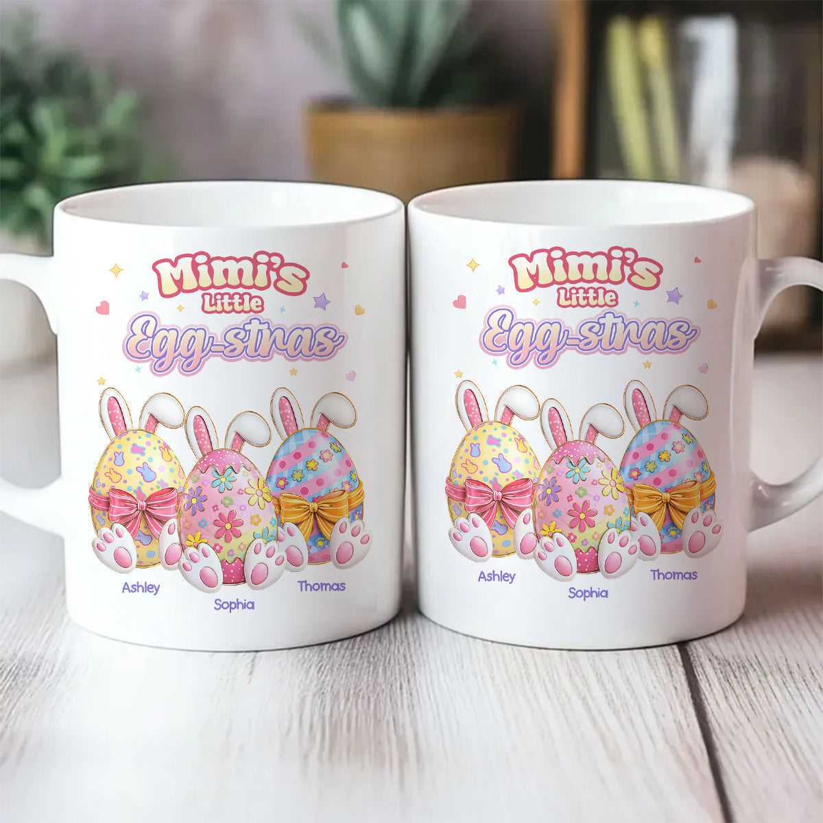 Mimi's Little Egg-stras - Personalized Mug - Gift For Grandma, Easter Home Decoration