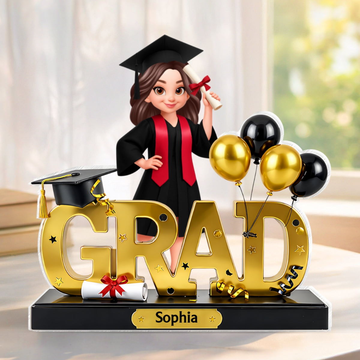 Grad Senior Class of 2026, 2027 - Personalized Acrylic Block Plaque - Heartfelt Gift for Daughter, Son, Grandkids
