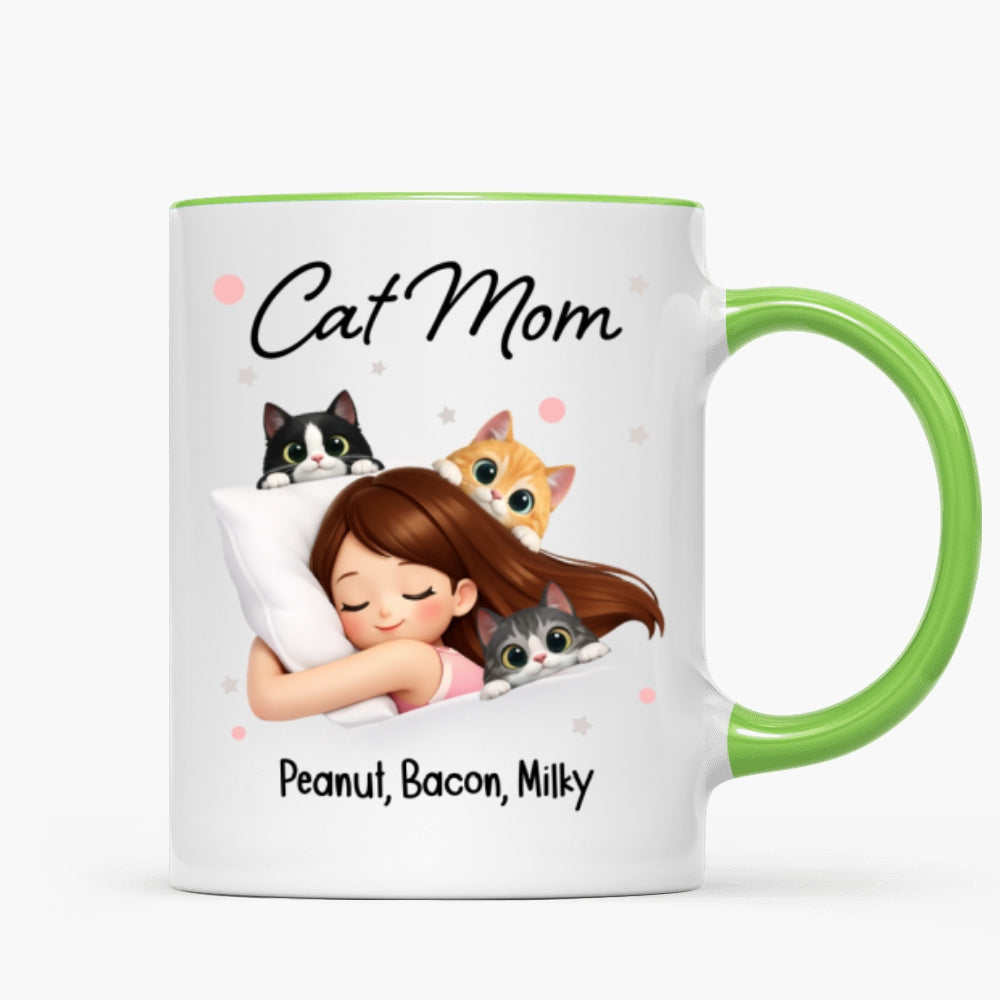 Cat Mom - Personalized Mug - Mother's Day Gift for Wife, Girlfriend, Daughter, Sister
