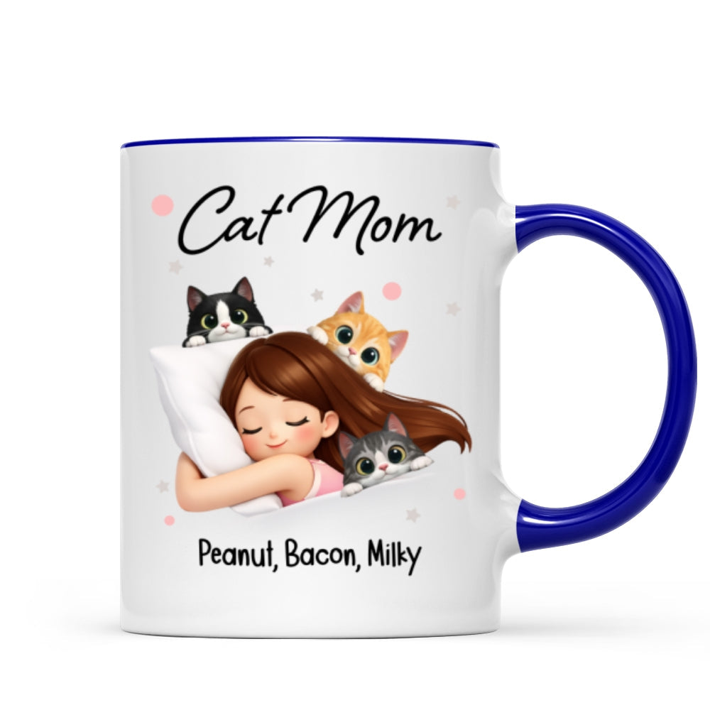 Cat Mom - Personalized Mug - Mother's Day Gift for Wife, Girlfriend, Daughter, Sister