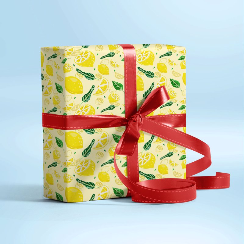 Lemon Slides Gift Wrapping Paper