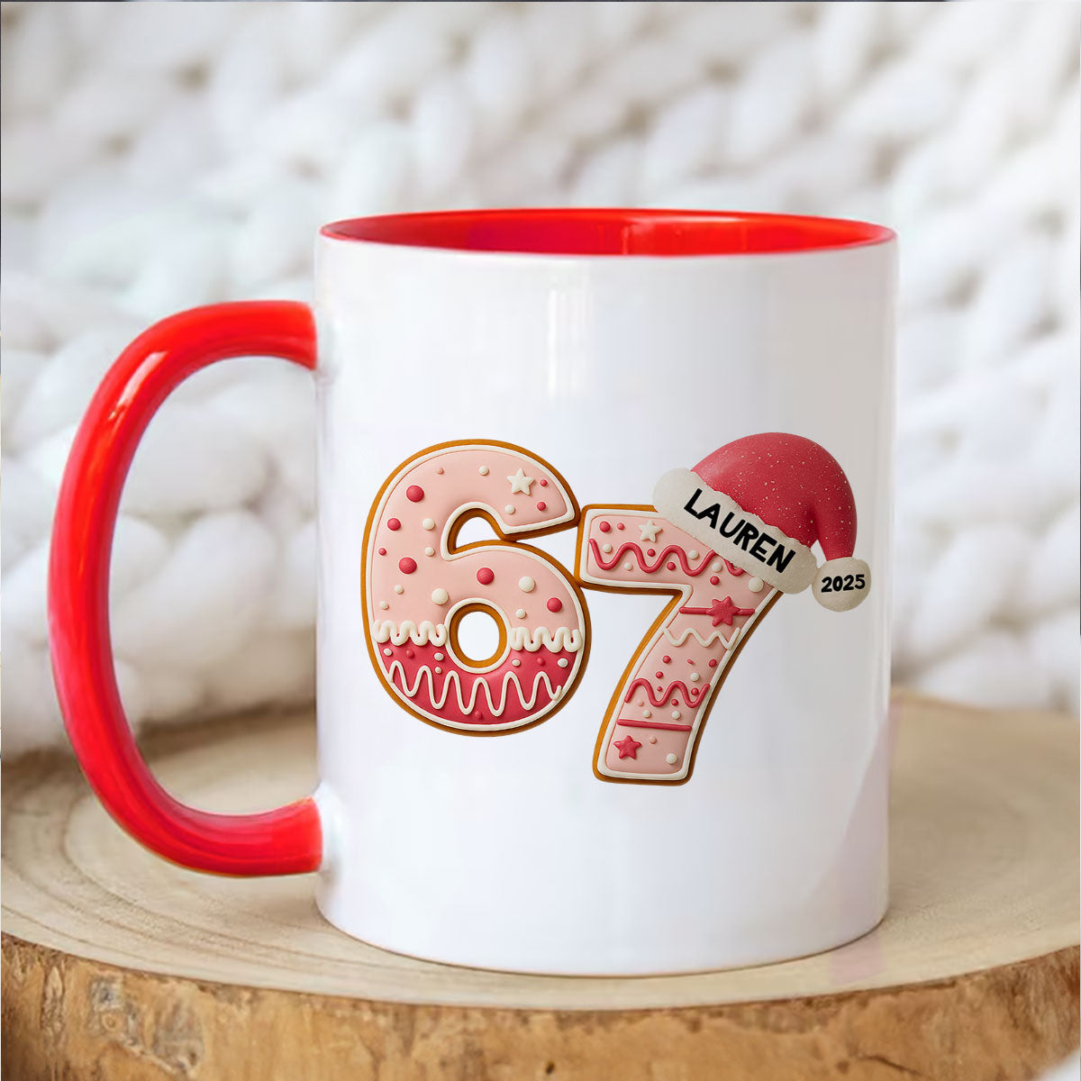 Custom Six Seven - Personalized Mug - Teen Slang Funny Tree Decor, Funny Teen Grandkid Gift