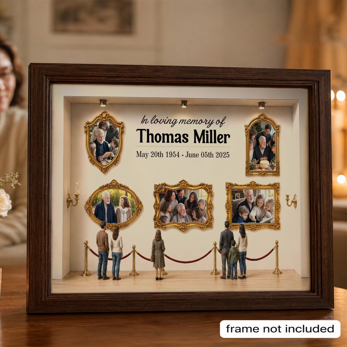 Celebrating The Life Of A Loved One 3D Museum - Personalized Poster - Memorial Sympathy Gift Remembrance Keepsake