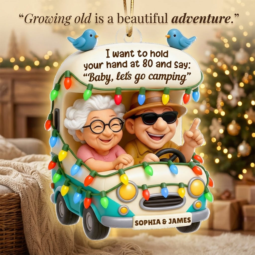 Baby Let's Enjoy Life Together - Personalized Acrylic Ornament - Heartwarming Gift For Him, For Her, For Couple