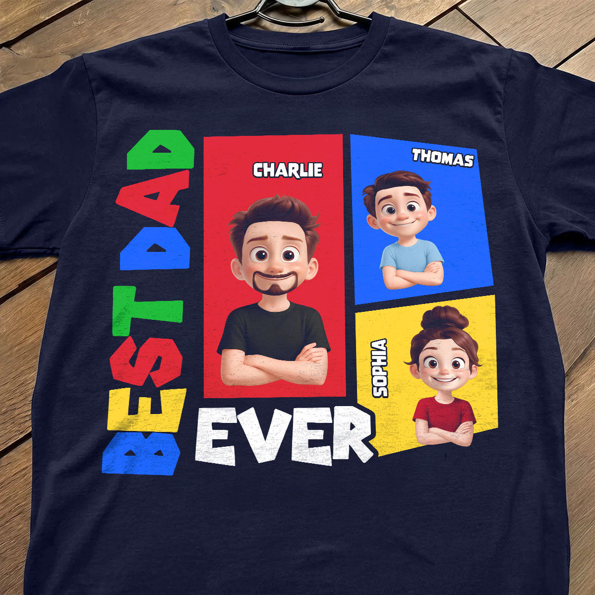 Best Dad Ever Arcade Theme - Personalized Shirt - Heartfelt Gift For Dad, Grandpa, Husband