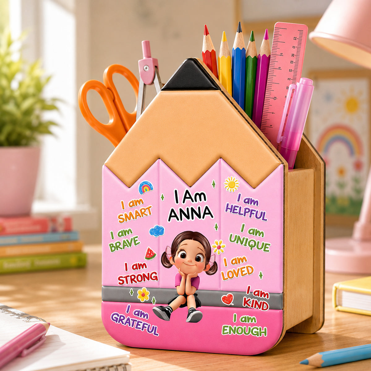 Learning Starts Today Kids - Personalized Pencil Holder - Back To School Gift For Kids