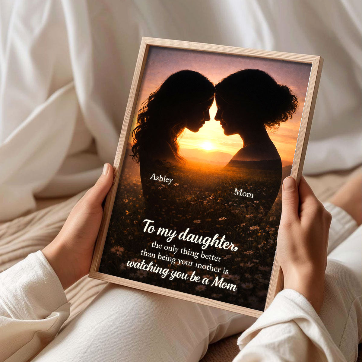 To My Daughter Watching You Be A Mom - Personalized Poster - Heartfelt Gift For Daughter, Gift For Mom