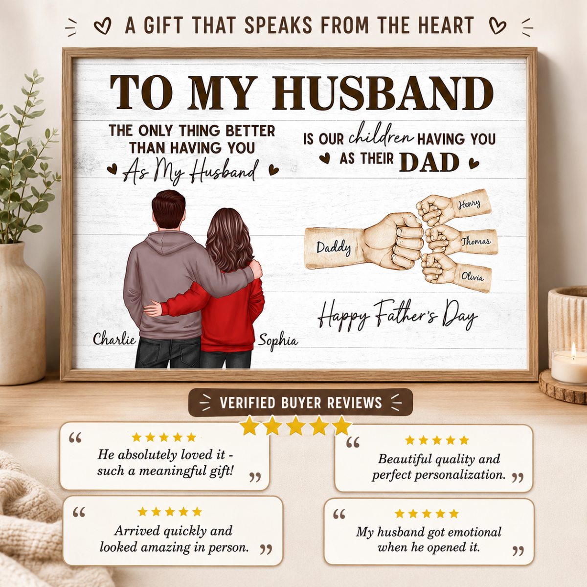 The Only Thing Better Than Having You As Husband - Personalized Poster - Heartfelt Father's Day Gift For Husband, Dad