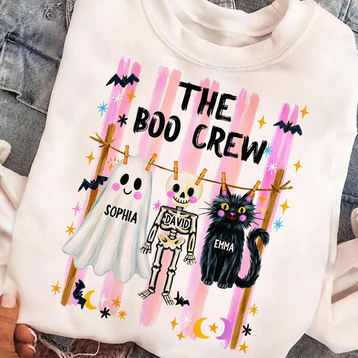 Our Boo Crew Family Halloween - Personalized Shirt - Family Matching Shirts