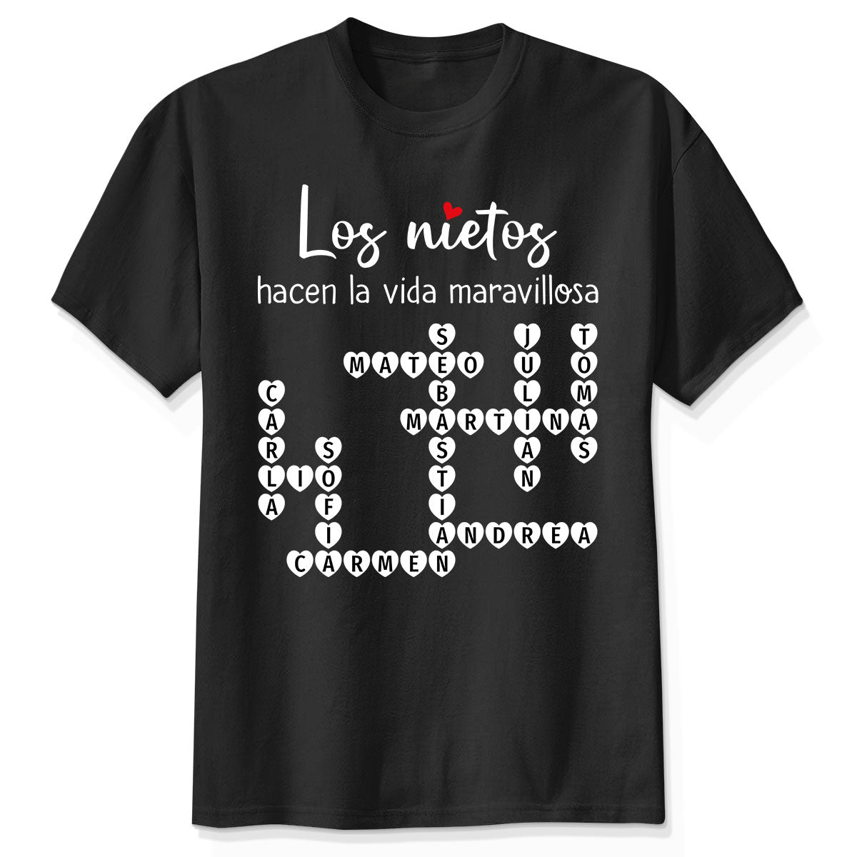 The Greatest Gift You Ever Know Crossword Puzzle Art - Personalized Shirt - Spanish Ver