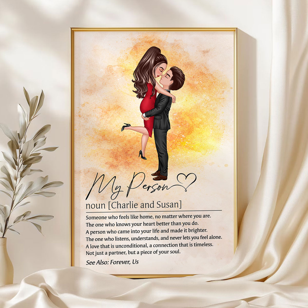My Person Definition - Personalized Poster - Gift for Couple